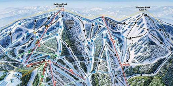 Kellogg Web Design and Marketing enhancing SEO with iconic local visuals like Silver Mountain’s ski slope map.