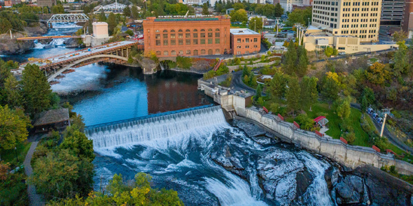 Spokane Web Design and Marketing inspired by the recreational hub at Riverfront Park and its iconic waterfall.