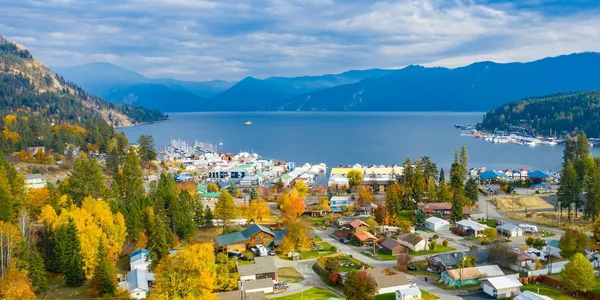 Entrance to Farragut State Park near Bayview, Idaho