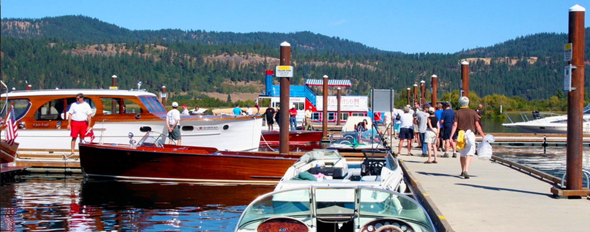 Sunset over a quiet rural road outside Harrison with pine trees