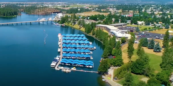 Small business storefronts in downtown Post Falls—great for blog and SEO use