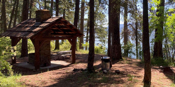 Entrance to Coeur d'Alene Casino Resort—well-known business landmark in Worley
