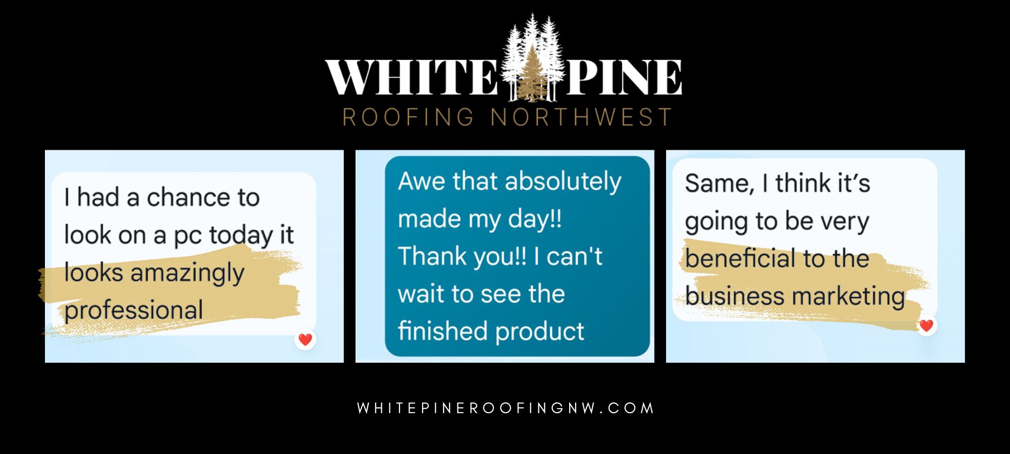 Helping roofing companies in Post Falls build better websites – White Pine Roofing site by Sharibly